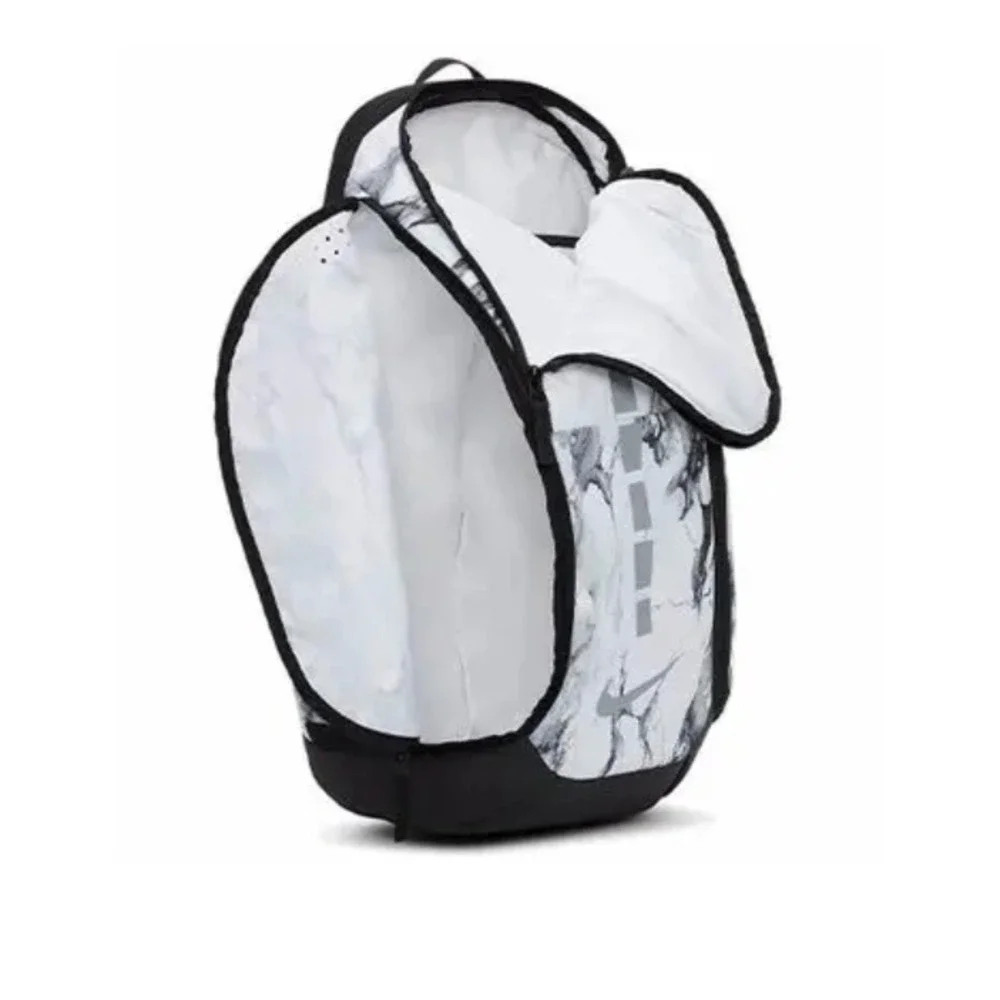 RARE Nike Hoops Elite Pro Backpack Marbled White Silver Basketball Backpack